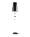 Lladro 01023391 FLOOR LAMP II-BLACK-UK Porcelain Lladro