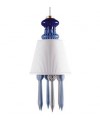 Lladro 01023412 BDN -LITHOPHANE HANGING LAMP -BLUE (US) Porcelain Lladro