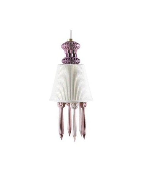 Lladro 01023429 BDN -LITHOPHANE HANGING LAMP -PINK (US) Porcelain Lladro