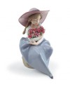 Lladro 01007215 QUÉ BONITA ES LA PRIMAVERA (CLAVELES) Porcelana Figura Lladro