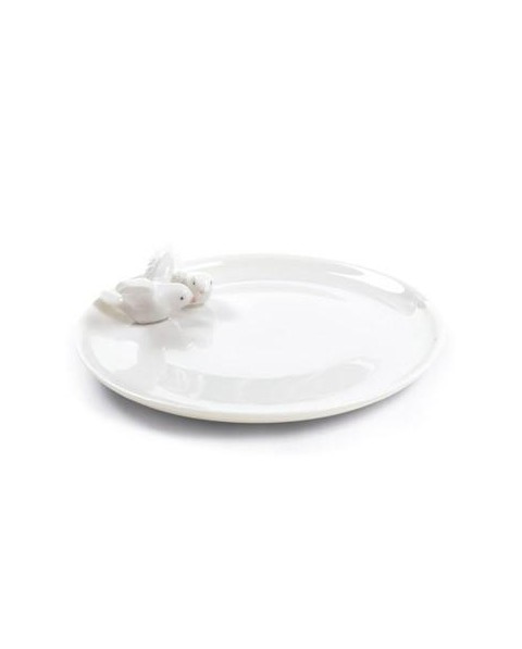 Lladro 01007842 DOVES PLATE Porcelaine Lladro