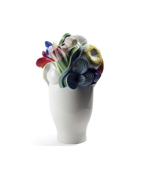 Lladro 01007916 NATURO. -LARGE VASE (MULTICOLOR) Porcelain Lladro