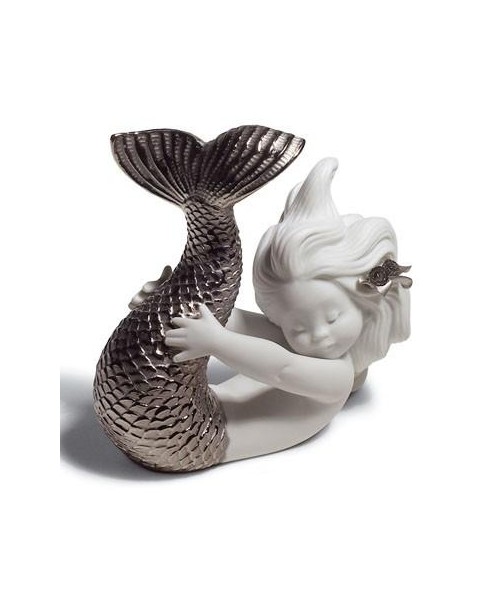 Lladro 01008545 PLAYING AT SEA (SILVER RE-DECO) Porcelain Lladro