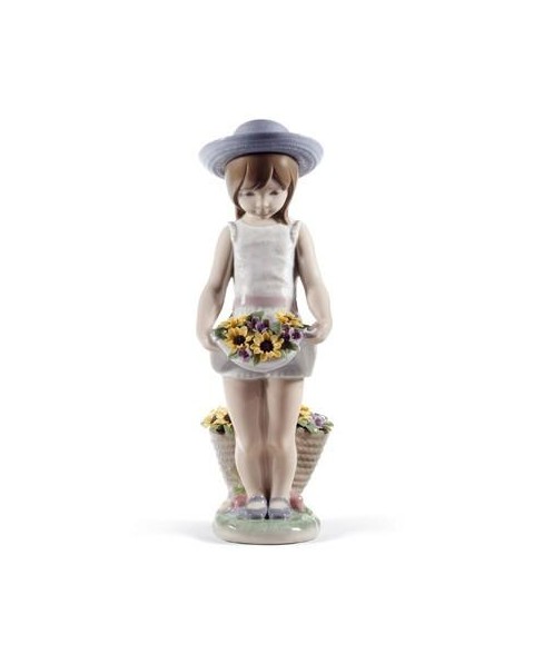 Lladro 01008674 SKIRT FULL OF FLOWERS (60TH ANNIVERSARY) Porcelain Lladro