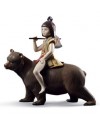 Lladro 01008687 KINTARO AND THE BEAR Porcelain Lladro