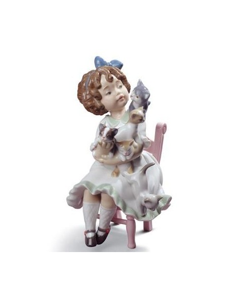 Lladro 01008689 MI PEQUEÑA FAMILIA Porcelana Figura Lladro