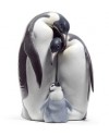 Lladro 01008696 FAMILIA DE PINGÜINOS Porcelana Figura Lladro