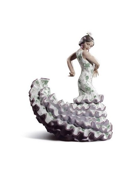 Lladro 01008766 ARTE FLAMENCO (VERDE / VIOLETA) Porcelana Figura Lladro