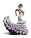 Lladro 01008766 ARTE FLAMENCO (VERDE / VIOLETA) Porcelana Figura Lladro