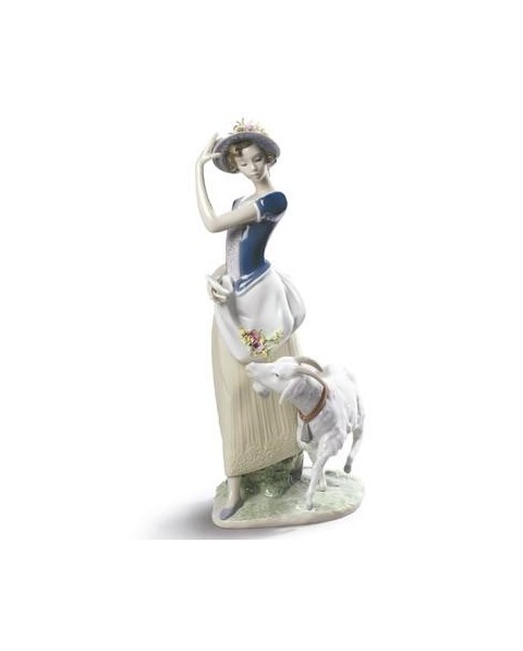 Lladro 01009158 JOVEN PASTORA Porcelana Figura Lladro