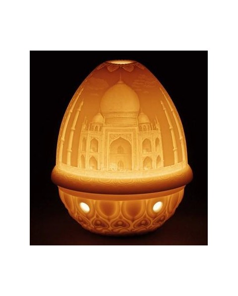 Lladro 01017360 LITHOPHANE VOTIVE LIGHT - TAJ MAHAL Porcelain Lladro