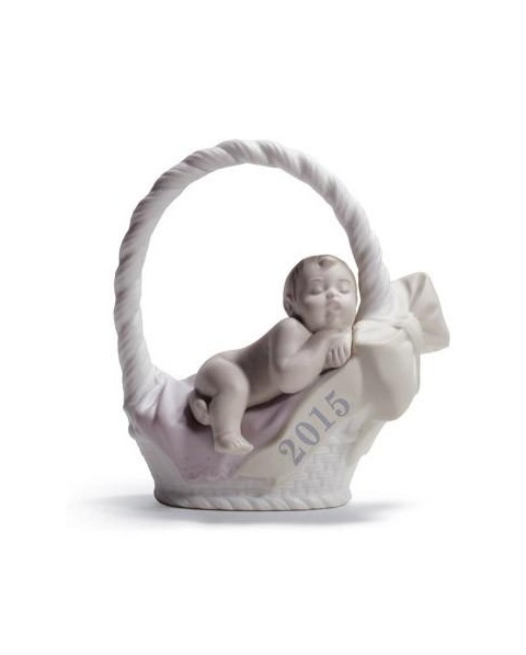 Lladro 01018402 BORN IN 2015 (GIRL - FAIR SKIN) Porcelain Lladro