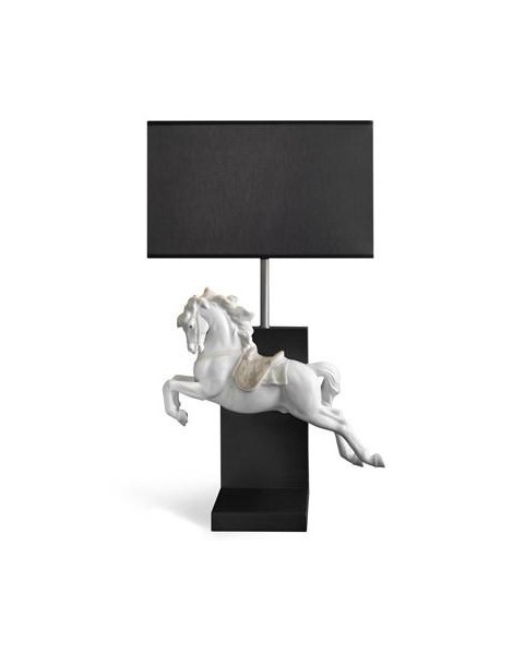 Lladro 01023060 HORSE ON PIROUETTE - LAMP (CE) Porcelain Lladro