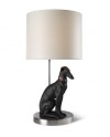 Lladro 01023080 PENSIVE GREYHOUND - LAMP (CE) Porcelain Lladro