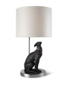 Lladro 01023085 ATTENTIVE GREYHOUND-LAMP-UK Porcelain Lladro