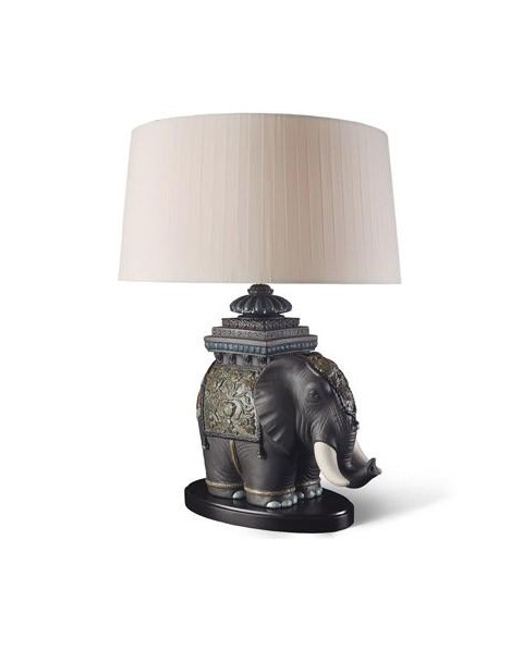 Lladro 01023088 LÁMPARA ELEFANTE DE SIAM (CE) Porcelana Lladro