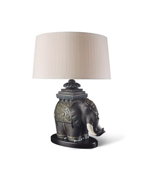 Lladro 01023089 SIAMESE ELEPHANT-LAMP-UK Porcelain Lladro