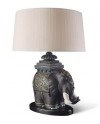 Lladro 01023091 SIAMESE ELEPHANT-LAMP-JP Porcelain Lladro