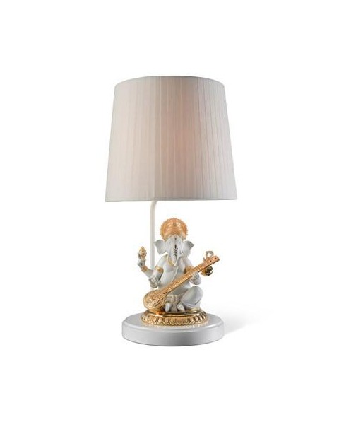 Lladro 01023167 VEENA GANESHA-RE-DECO-LAMP-UK Porcelana Lladro