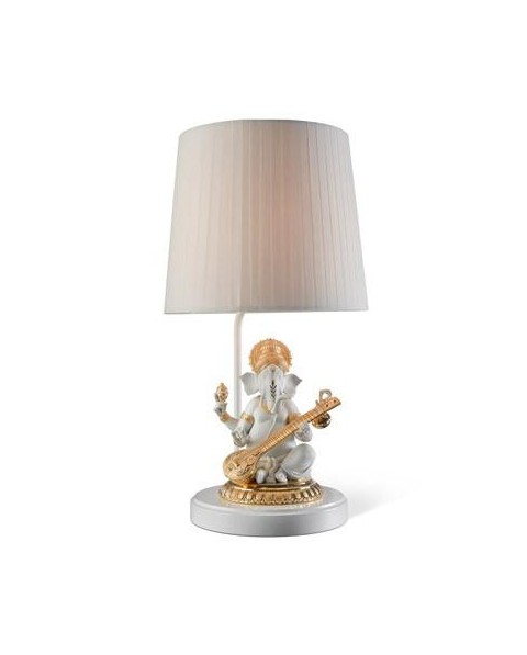 Lladro 01023168 LÁMPARA GANESHA CON VEENA (RE-DECO) (US) Porcelana Lladro