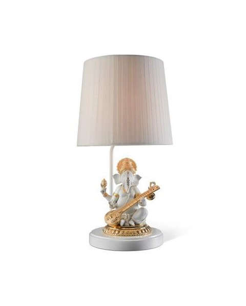 Lladro 01023169 VEENA GANESHA-RE-DECO-LAMP-JP Porcelain Lladro