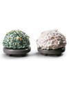 Lladro Porzellan JAPANESE TREE POTS ORANGE AND CHERRY 01009232