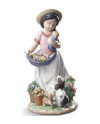 Lladro Porcelaine A ROMP IN THE GARDEN 01009241