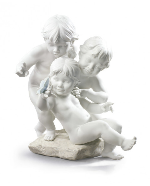 Lladro Porcelaine CHILDRENS CURIOSITY 01009174