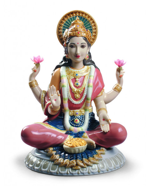 Lladro Porcelaine GODDESS SRI LAKSHMI 01009229