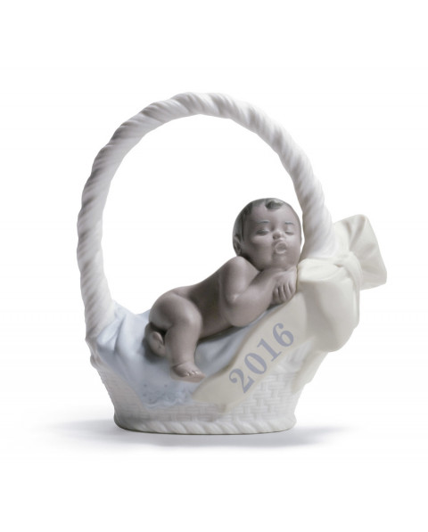 Lladro Porcelain BORN IN 2016 BOY - DARK SKIN 01018421