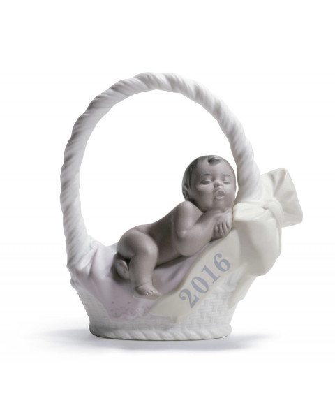 Lladro Porcelain BORN IN 2016 GIRL - DARK SKIN 01018422