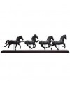 Lladro Porcelain Groupe au galop-noir 01009085