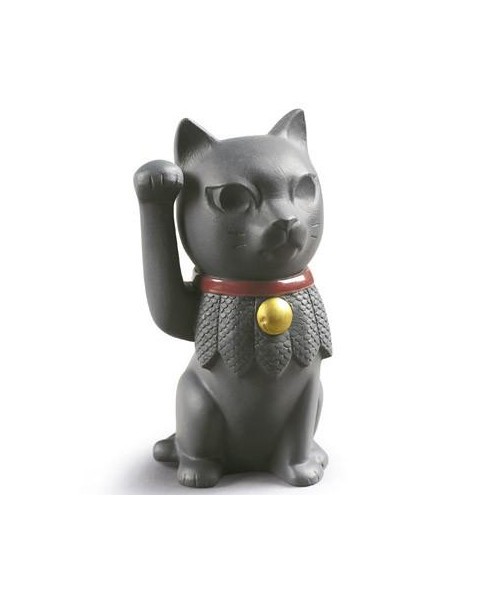 Lladro Porcelain MANEKI NEKO (BLACK) 01009166