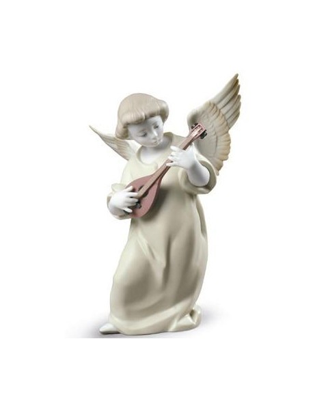 Lladro Porcelana ÁNGEL CON MANDOLINA 01009185