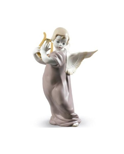 Lladro Porcelaine ANGEL WITH LYRE 01009187