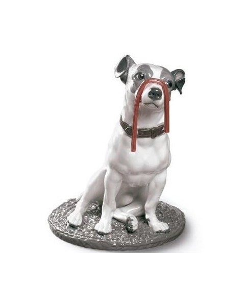 Lladro Porcelana JACK RUSSELL CON REGALIZ 01009192