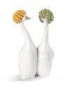 Lladro Porcelana GOOSSIPING - NARANJA Y VERDE 01009204