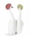 Lladro Porcelain GOOSSIPING - RED AND YELLOW 01009205