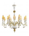 Porcelana Lladro Iamp S-CHAND.16L.(PM)(BLANCO-ORO)(US) 01023856