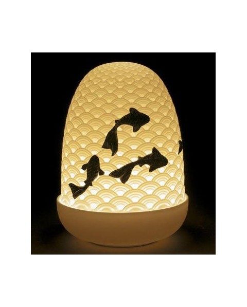 Lladro Porcelain KOI DOME LAMP 01023888