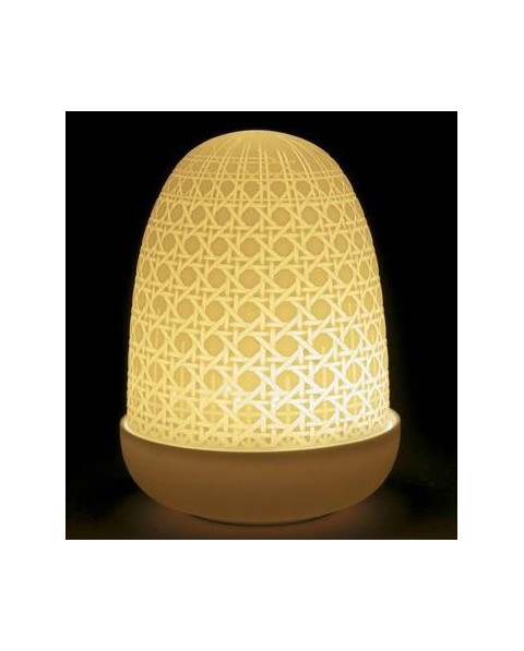 Lladro Porcelain WICKER DOME LAMP 01023889