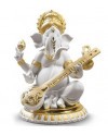 Lladro Porcelain VEENA GANESHA (GOLDEN RE-DECO) 01009276