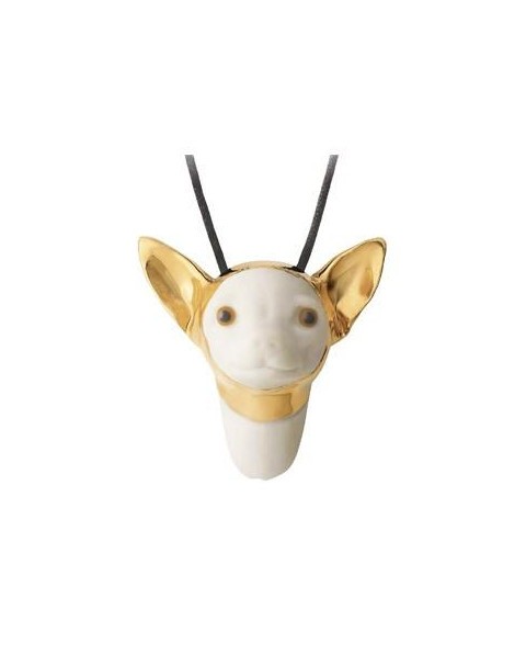 Lladro Porcelain MASKED CHIHUAHUA PENDANT 01010135