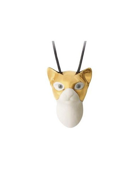 Lladro Porcelain MASKED CAT PENDANT 01010138