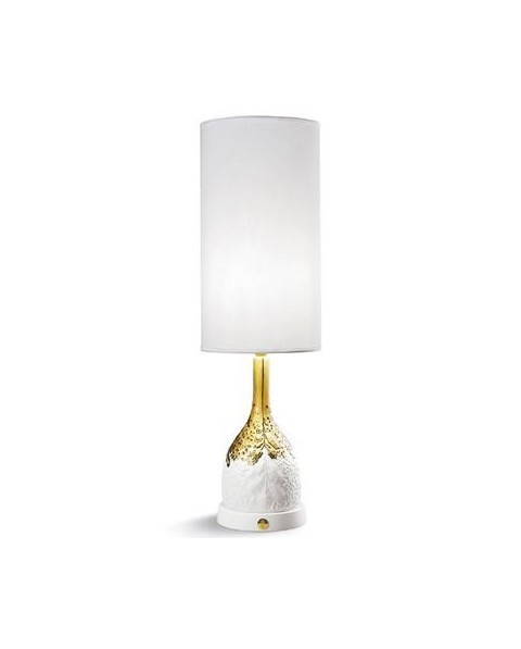 Lladro Porcelain NATURO-TABL.LAMP ORGANIC NATURE(GOLD)-US 01023728