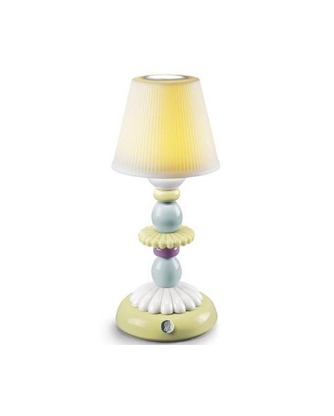 Lladro Porcelain LOTUS FIREFLY LAMP (GREEN BLUE) 01023761