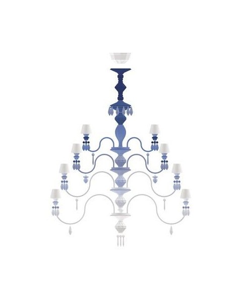 Porcelana Lladro BdN-Chand 56l-bleu-CE-UK 01023777