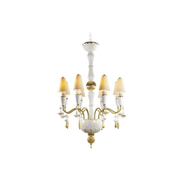Lladro Porcellana I S-Chand8l-S-blanc-or-CE-UK 01023801 Lladro Porcellana I S-Chand8l-S-blanc-or-CE-UK 01023801