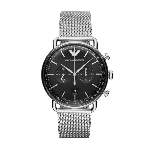 Armani aviator watch sale