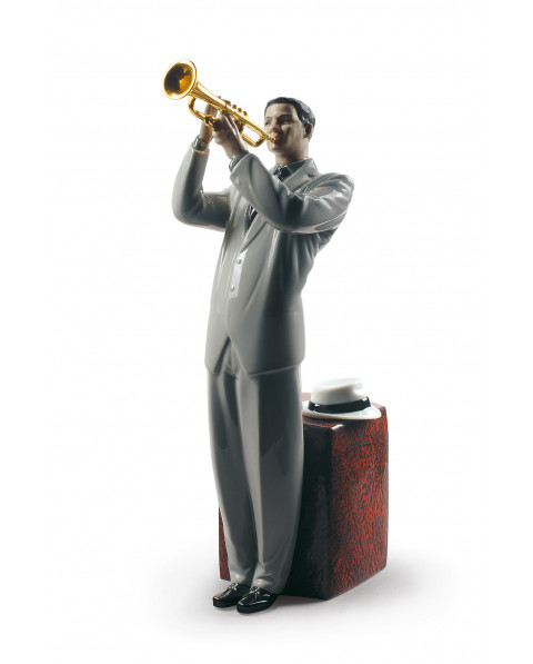 Jazz trumpeter Lladró Porcelaine 01009329 